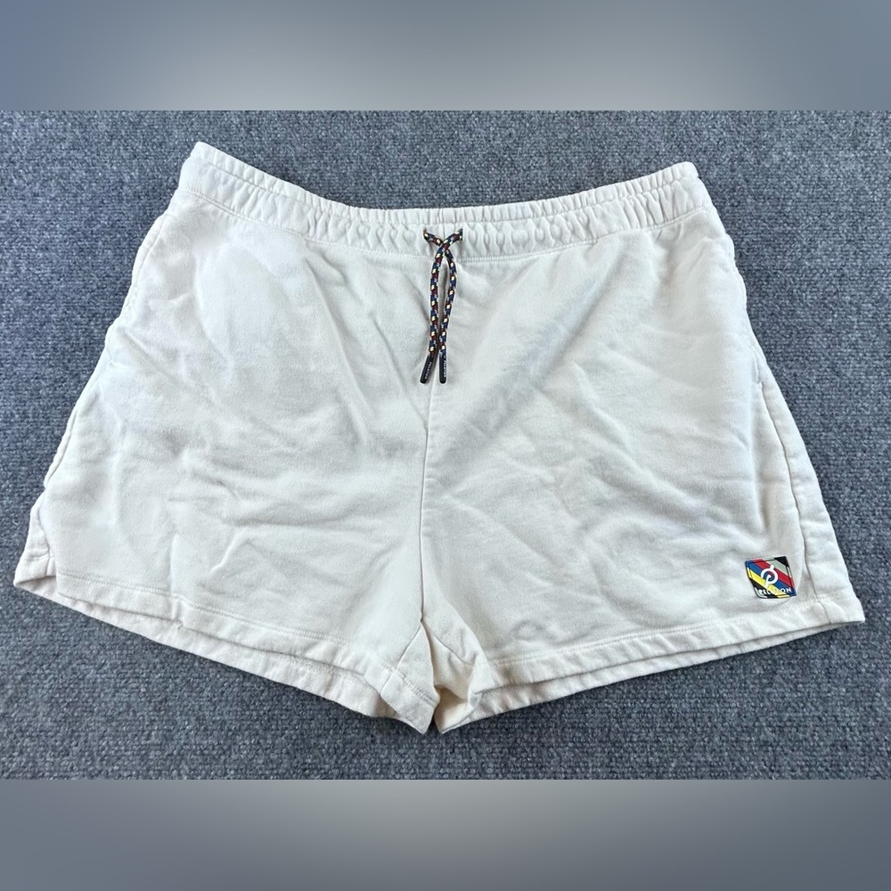 Peloton Women’s White Sweat Shorts Drawstring Size XXL